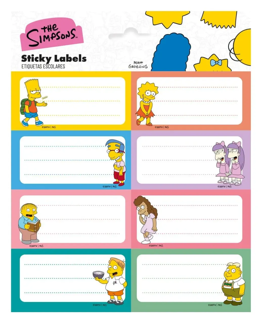 Die Simpsons Selbstklebende Etiketten (10)