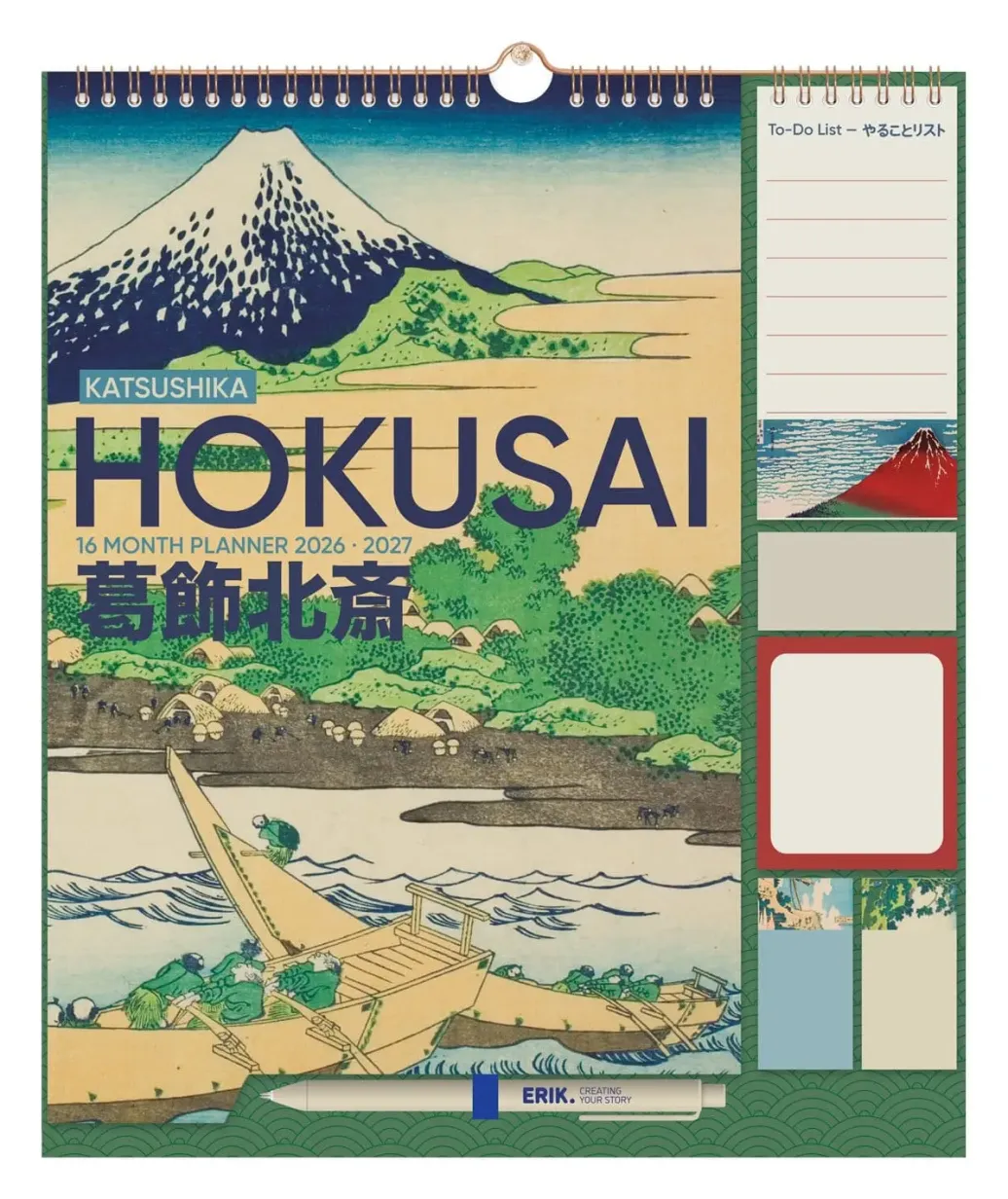 Hokusai Wand-Planer 2026/27 30 x 34 cm