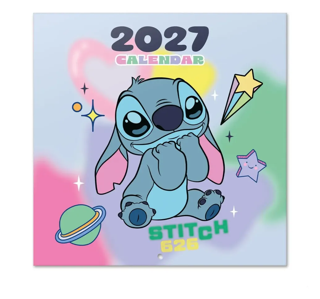 Disney Stitch Wandkalender 2027 30 x 30 cm