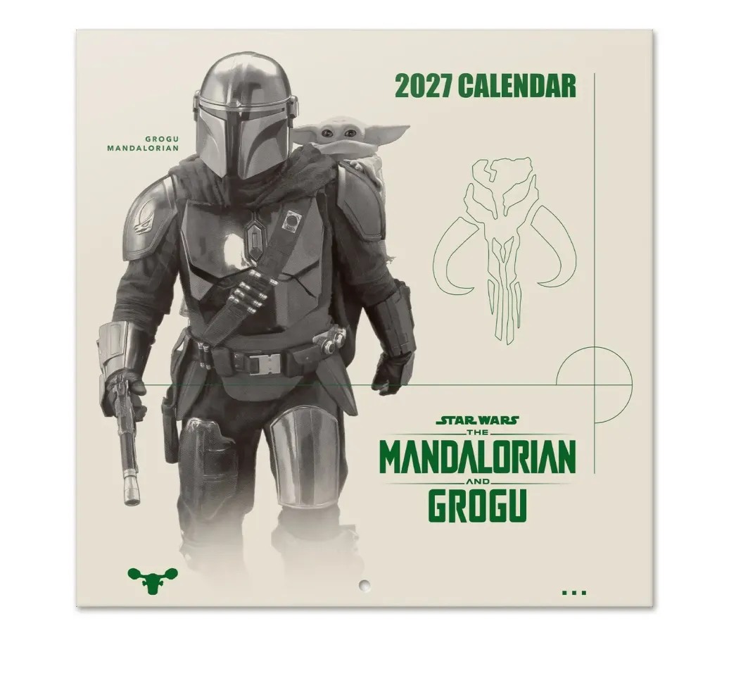 Star Wars The Mandalorian and Grogu Wandkalender 2027 30 x 30 cm