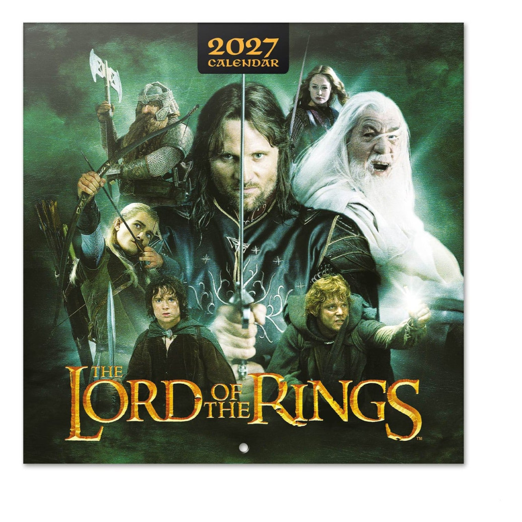 Der Herr der Ringe Wandkalender 2027 30 x 30 cm