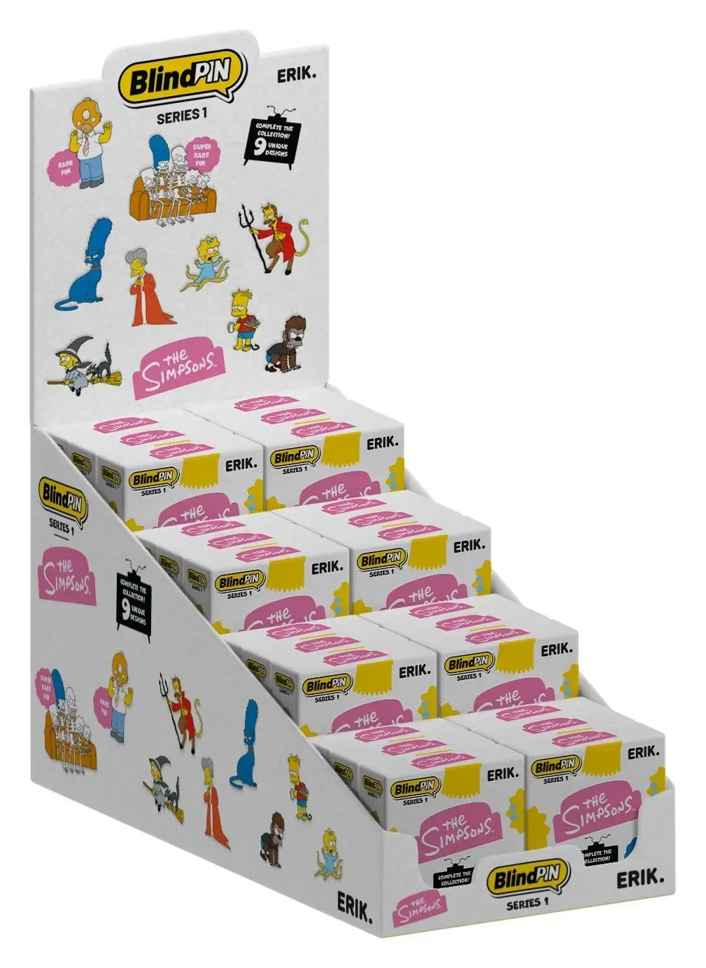 Die Simpsons Ansteck-Pins Serie 1 Display (24)