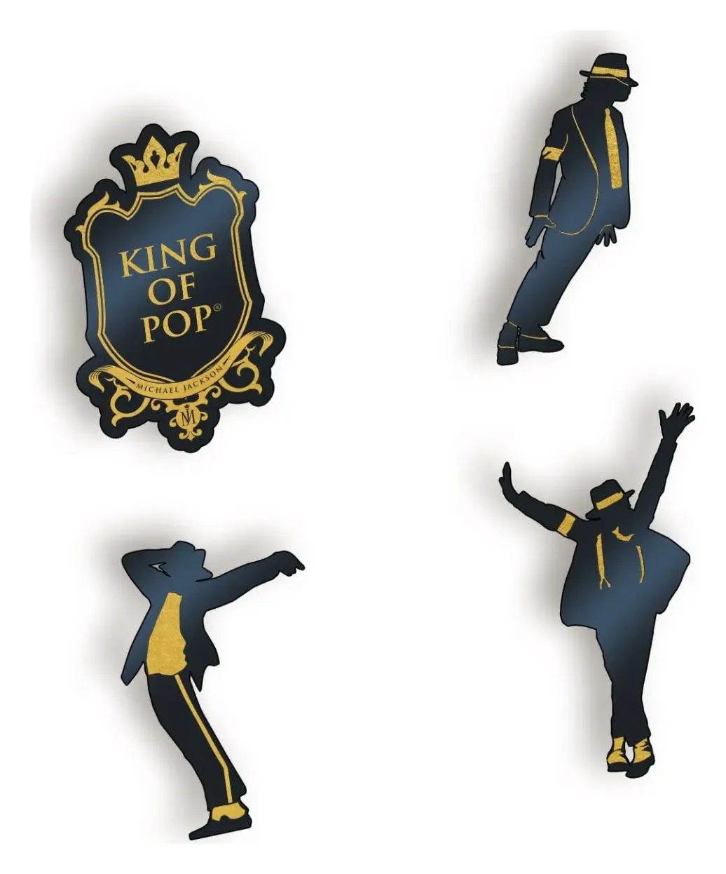 Michael Jackson Ansteck-Pins Set (4)