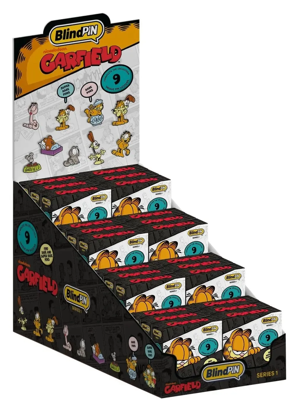 Garfield Ansteck-Pins Serie 1 Display (24)