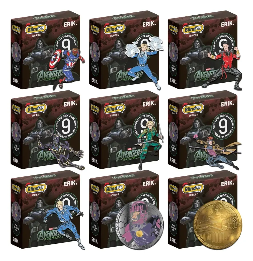 Marvel The Avengers Doomsday Mystery-Ansteck-Pins Serie 2 Blind Box Display (24)