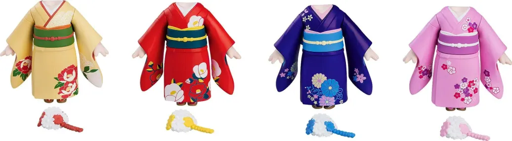 Nendoroid More Zubehör-4er-Set für Nendoroid Actionfiguren Dress-Up Coming of Age Ceremony Furisode
