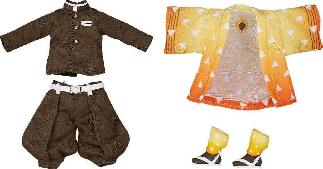 Demon Slayer Zubehör-Set für Nendoroid Doll Actionfiguren Outfit Set Zenitsu Agatsuma