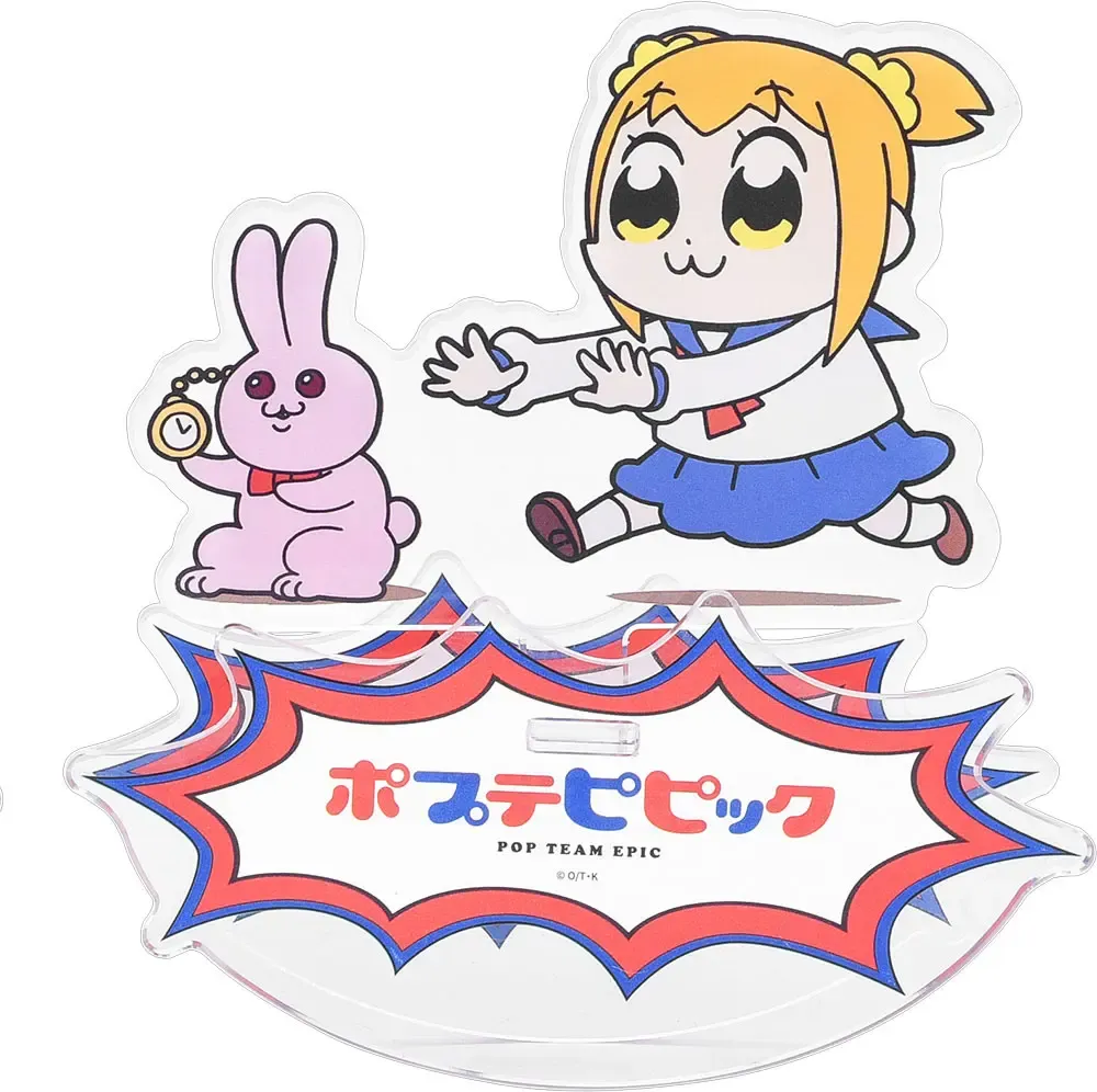 Pop Team Epic GoodSmile Moment Rocking Acryl Figur Acrylic Stand Popuko & Rabbit 10 cm