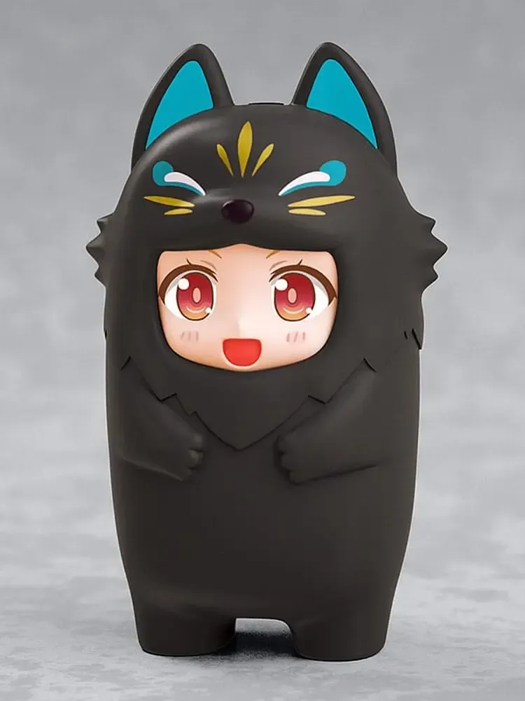 Nendoroid More Zubehör-Set für Nendoroid Actionfiguren Kigurumi Face Parts Case Black Kitsune 10 cm
