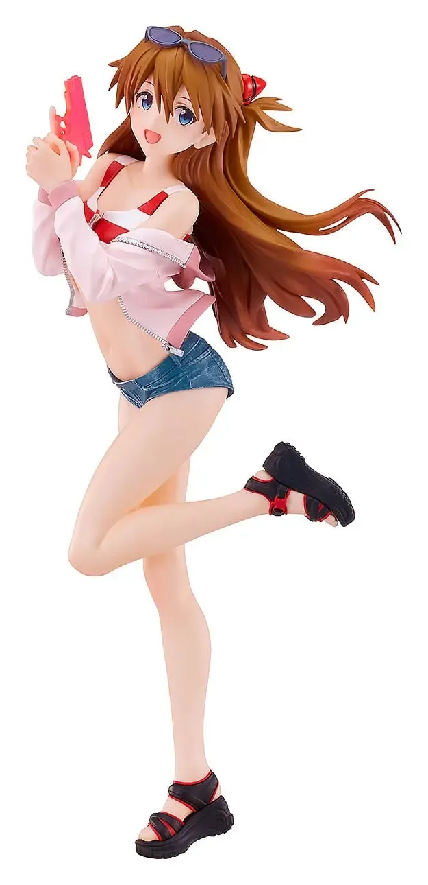 Rebuild of Evangelion Pop Up Parade L PVC Statue Beach Queens: Asuka Shikinami Langley 22 cm