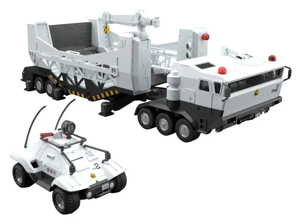 Mobile Police Patlabor Moderoid Plastic Model Kits 1/60 Type 98 Special Command Vehicle & Type 99 Special Labor Carrier (re-run) 