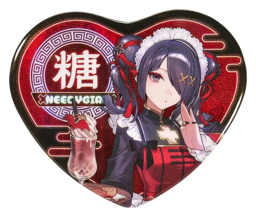 Needy Streamer Overload Needy Streamer Chinese Restaurant Series Heart-Shaped Ansteckbutton Ame