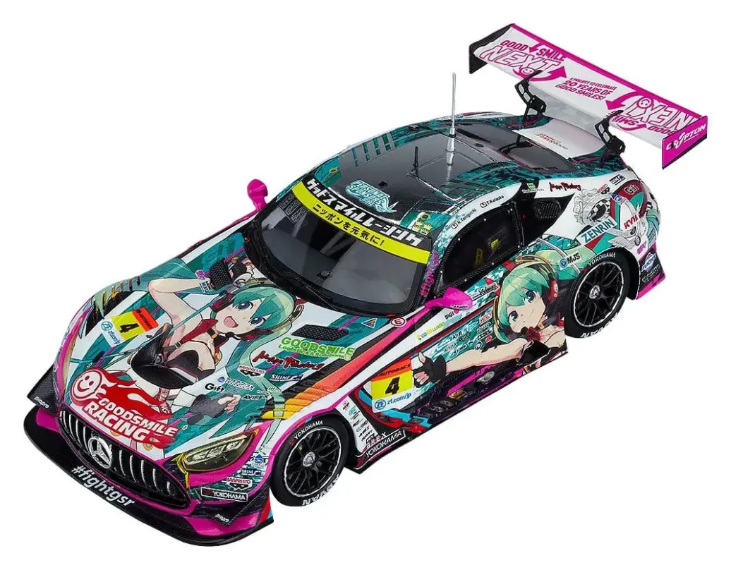 Hatsune Miku GT Project Fahrzeug 1/43 Good Smile Hatsune Miku AMG 2020 SUPER GT Okayama Test Ver. 11 cm
