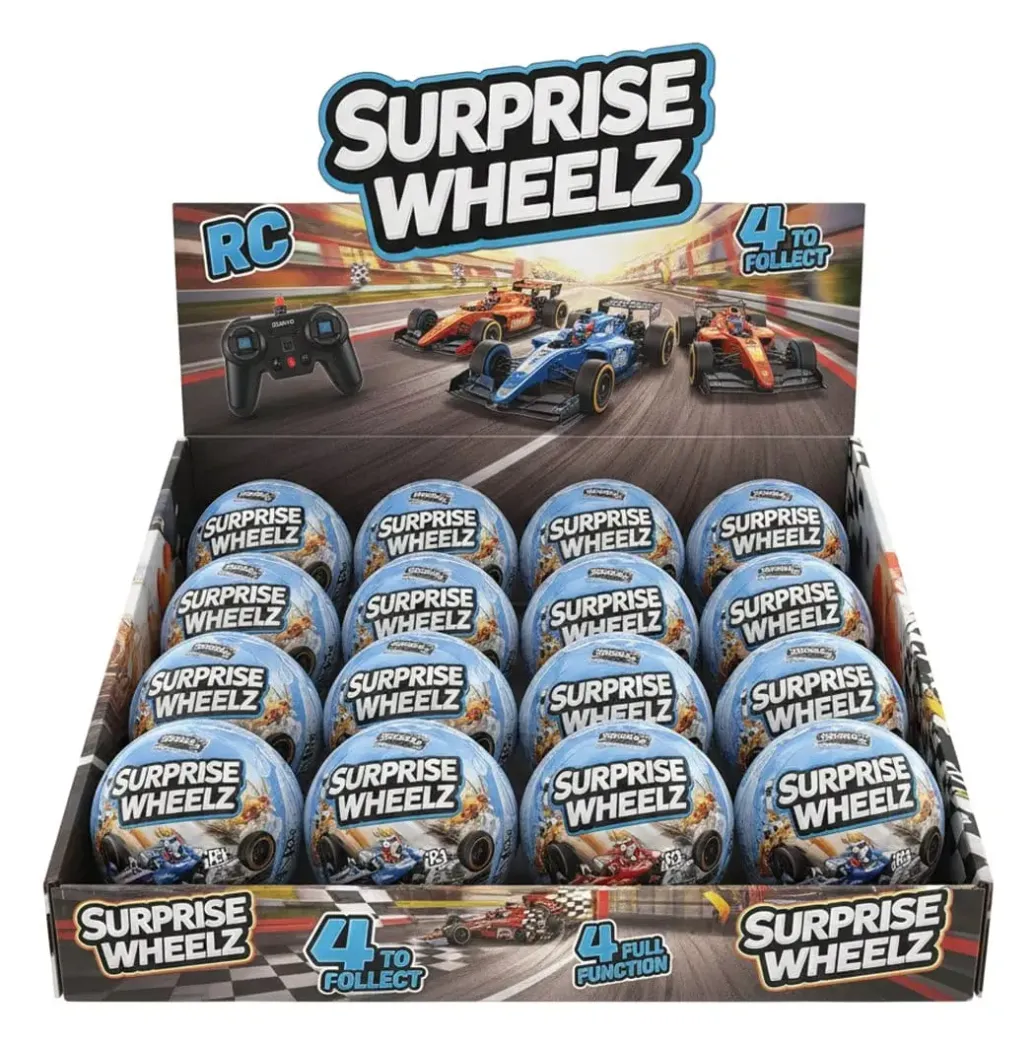 Gear2Play  Blind Box Fahrzeug Funkgesteuertes RC Auto Surprise Wheelz Display (16)