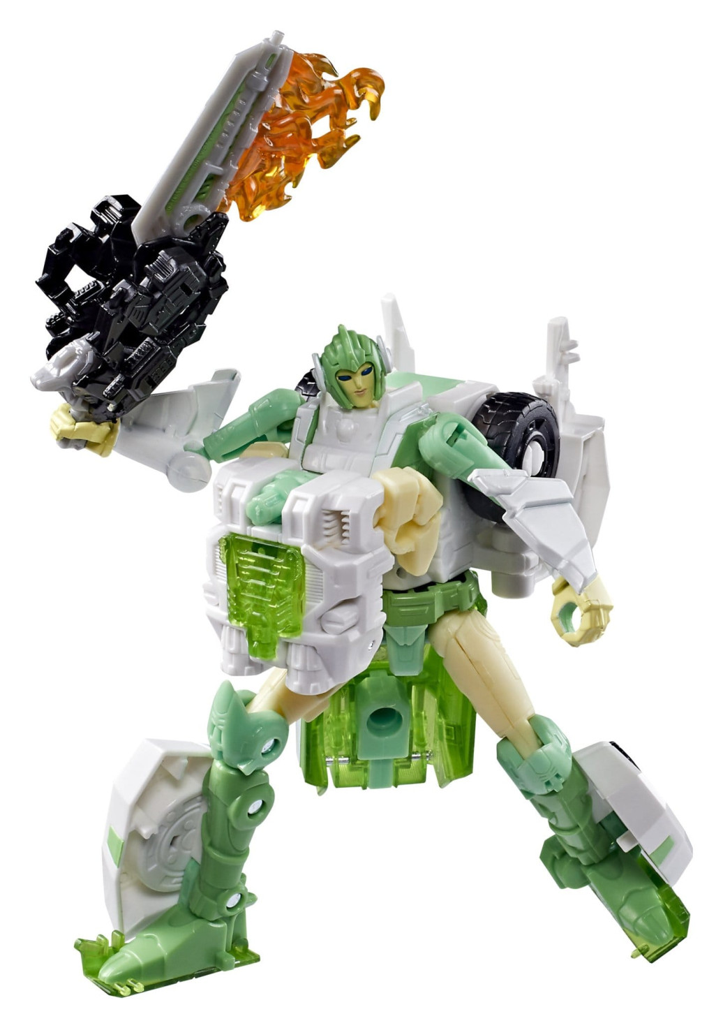Transformers Generations War for Cybertron: Siege Deluxe Class Actionfigur WFC-S15 Autobot Greenlight & Battle Masters Dazzlestrike 14 cm