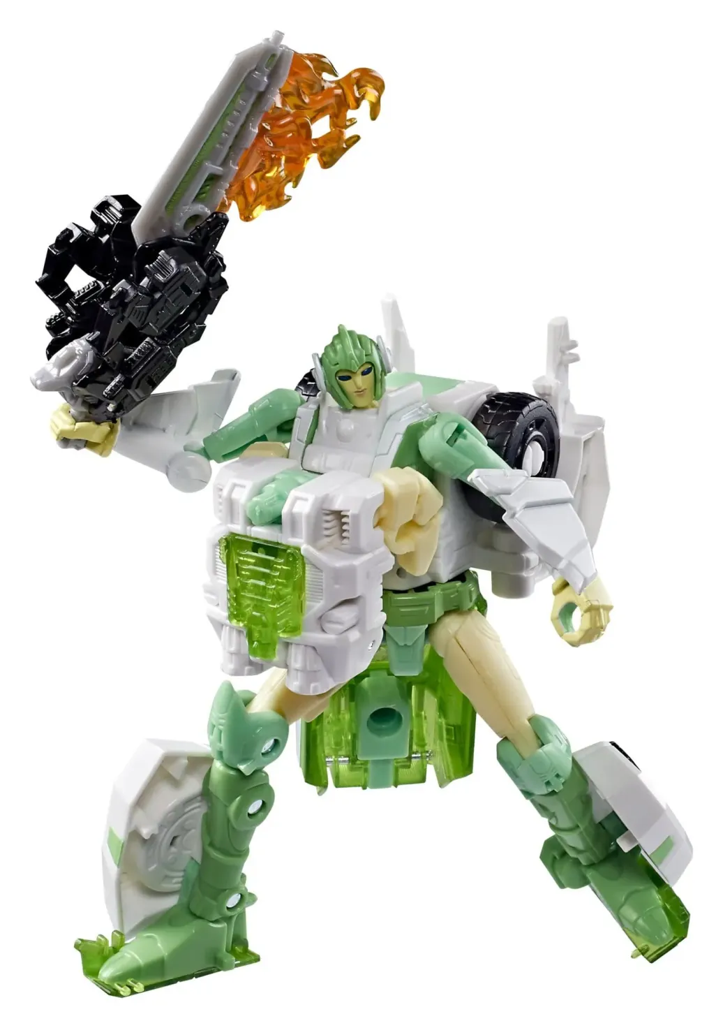 Transformers Generations War for Cybertron: Siege Deluxe Class Actionfigur WFC-S15 Autobot Greenlight & Battle Masters Dazzlestrike 14 cm