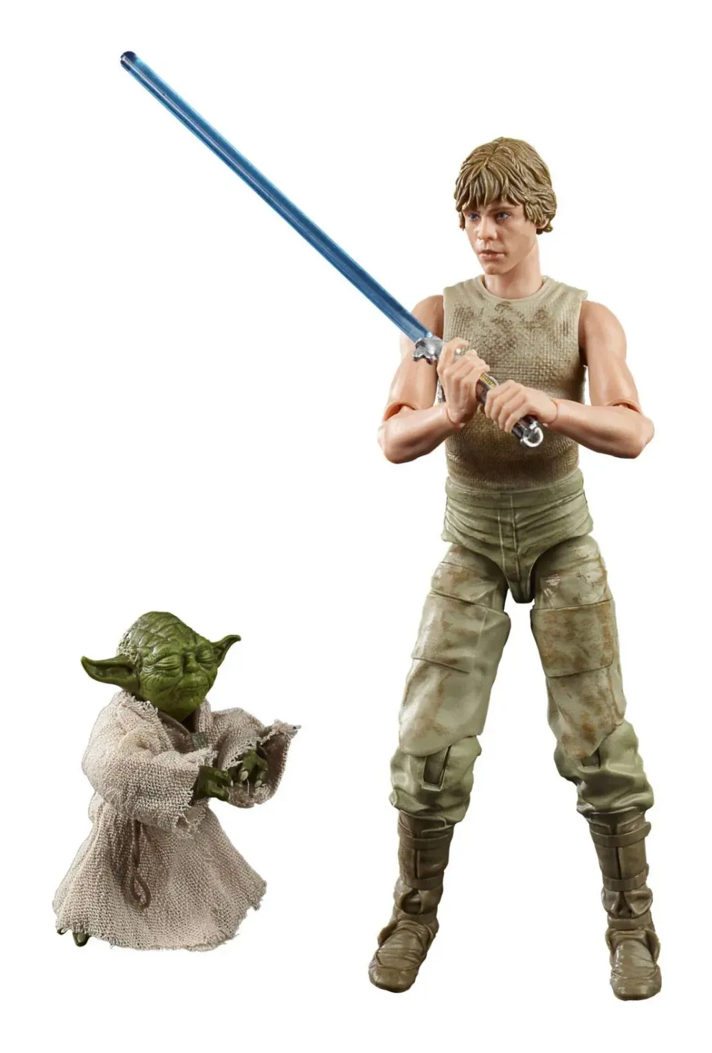 Star Wars V Luke Skywalker and Yoda Jedi Training Black Series Actionfiguren