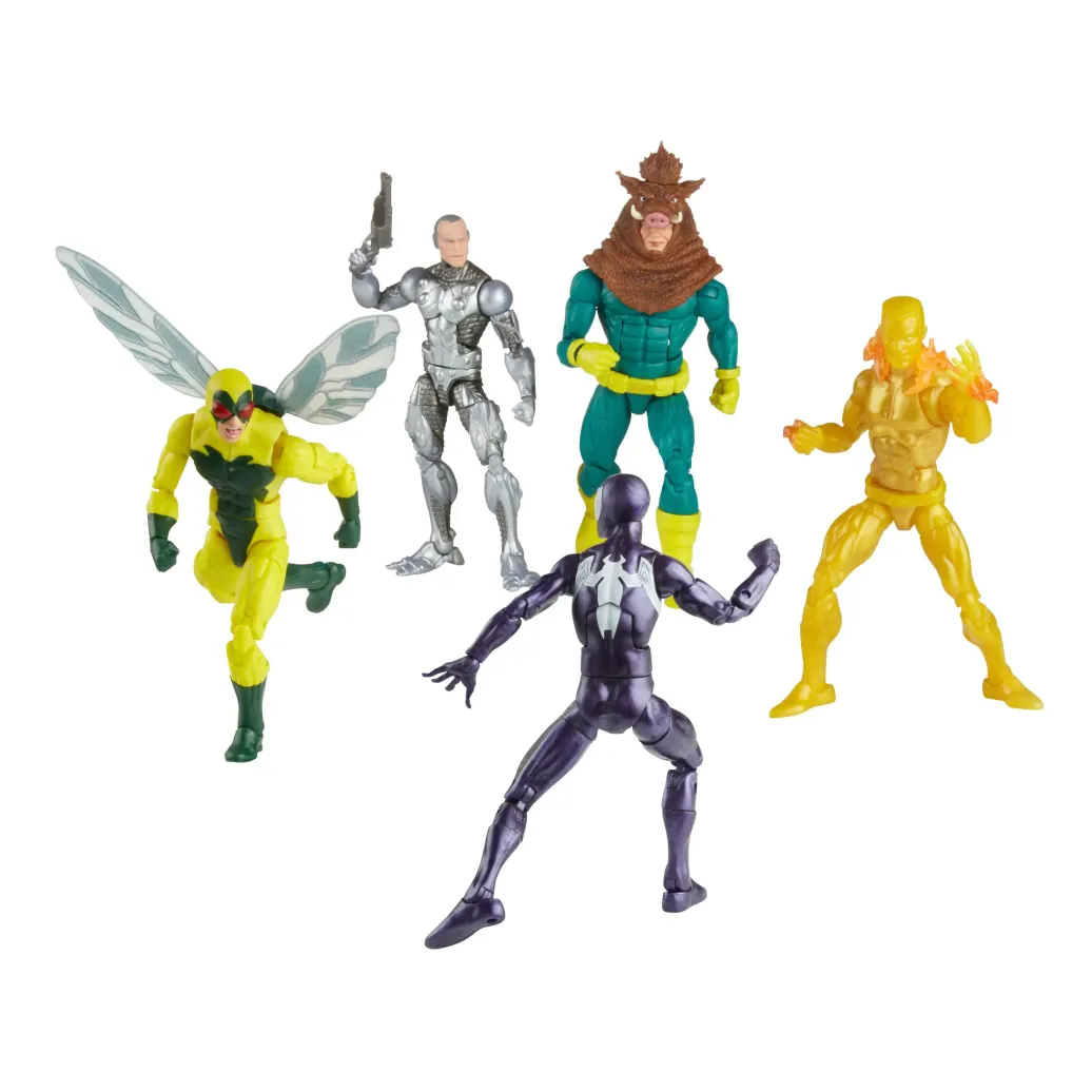 Spider-Man Marvel Legends Actionfiguren 5er-Pack Spider-Man, Silvermane, Human Fly, Molten Man, Razorback 15 cm