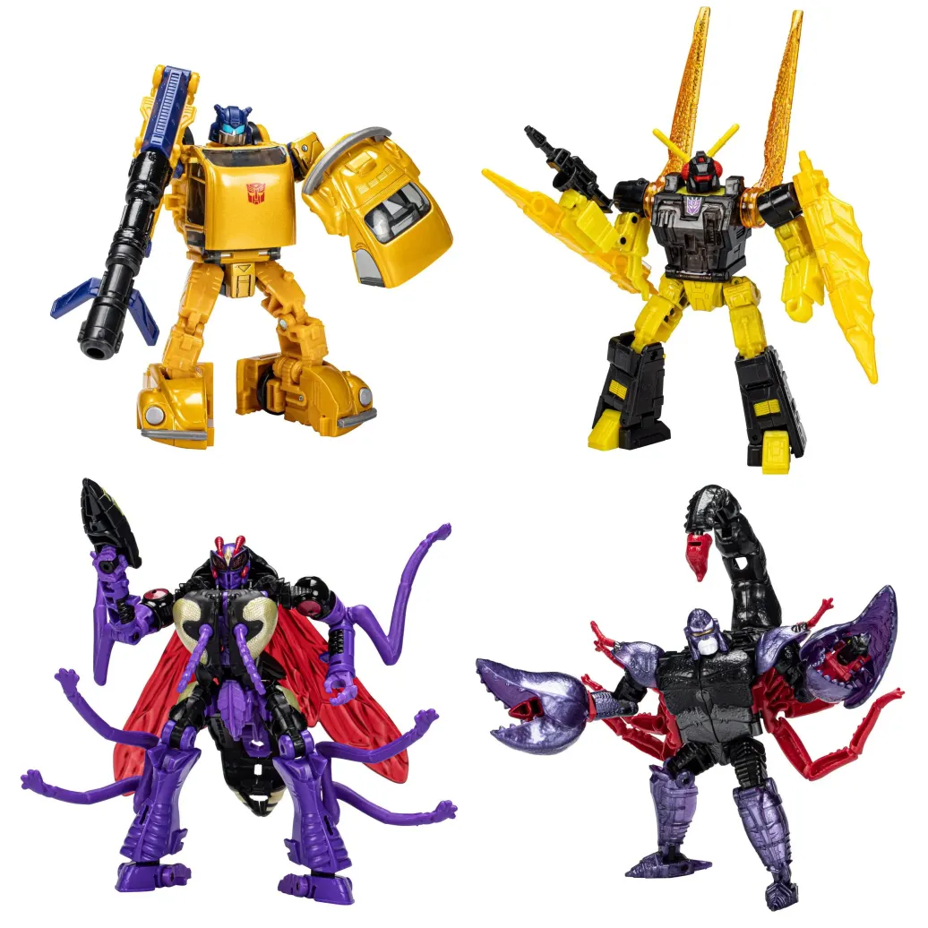 Transformers Generations Legacy Buzzworthy Bumblebee Actionfiguren 4er-Pack Creatures Collide
