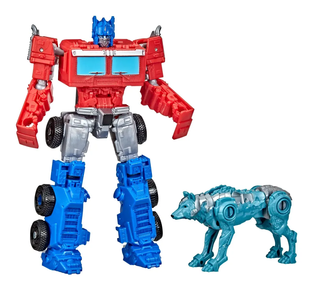 Transformers: Aufstieg der Bestien Beast Alliance Weaponizer Actionfiguren 2er-Pack Optimus Prime & Chainclaw 13 cm
