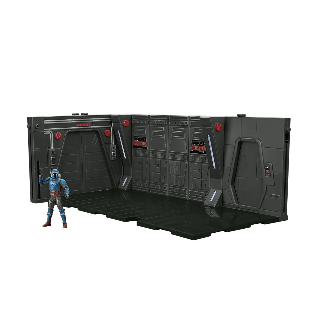 Star Wars: The Mandalorian Vintage Collection Moff Gideon's Imperial Light Cruiser Hallway mit Mandalorian Privateer Actionfigur 10 cm