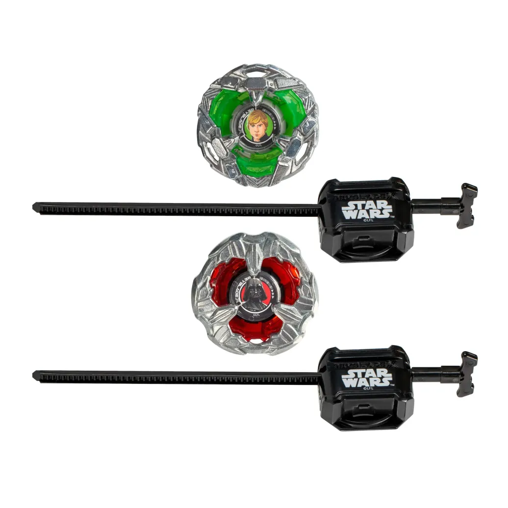 Beyblade X und Star Wars Collab Luke Skywalker 4-80B vs. Darth Vader 4-60B