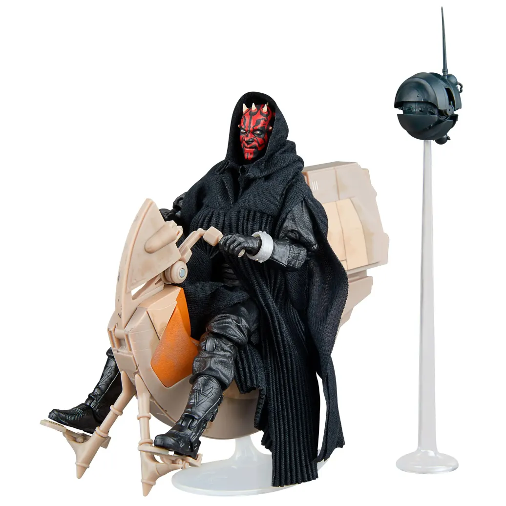 Star Wars Episode I Black Series Fahrzeug mit Actionfigur Darth Maul & Sith Speeder SDCC 2024