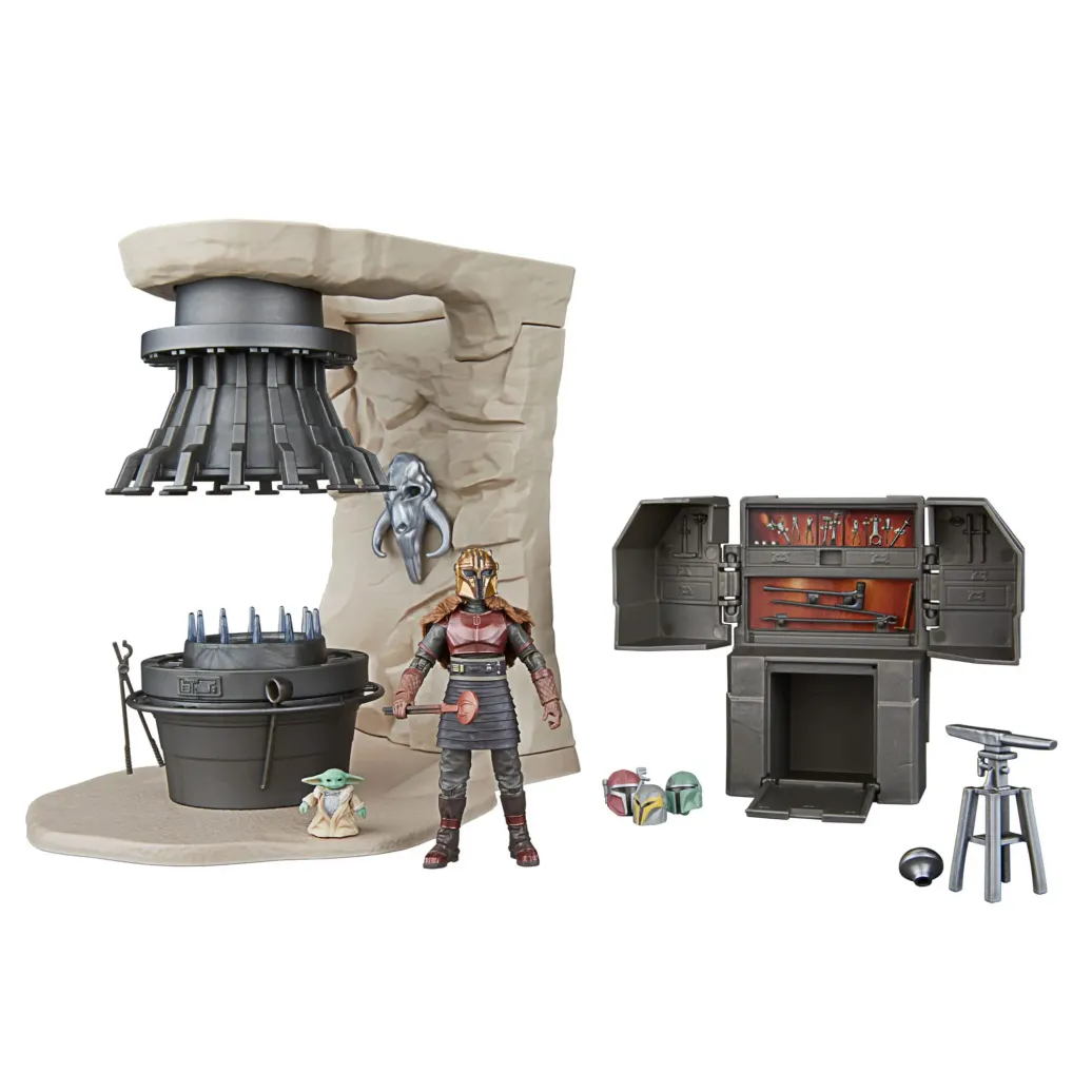 Star Wars The Mandalorian Vintage Collection The Armorer's Forge mit The Armorer (Lakeside Covert World)