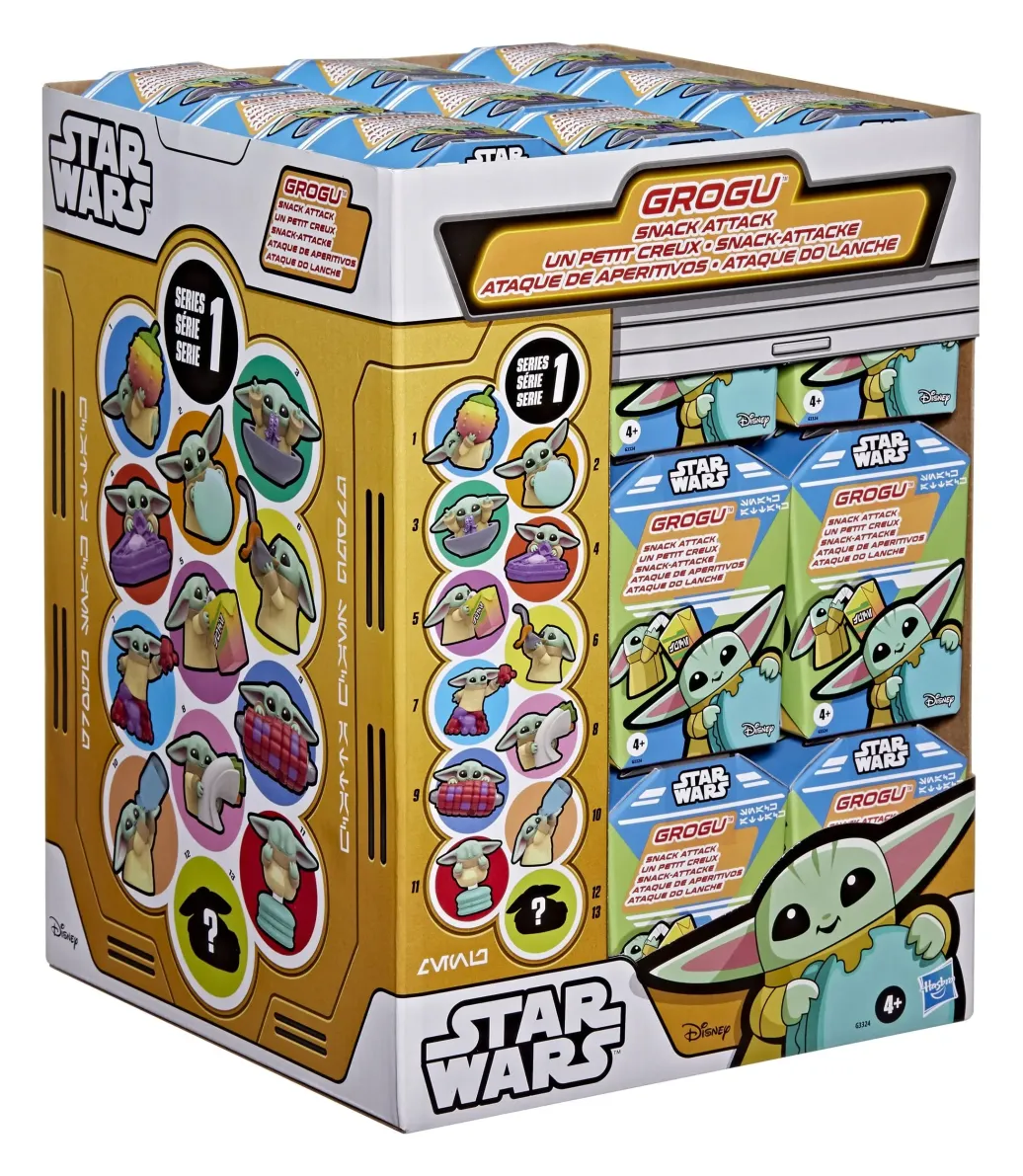 Star Wars Minifiguren 4 cm Grogu Snack Attack Series 1 Blind Box Display (24)