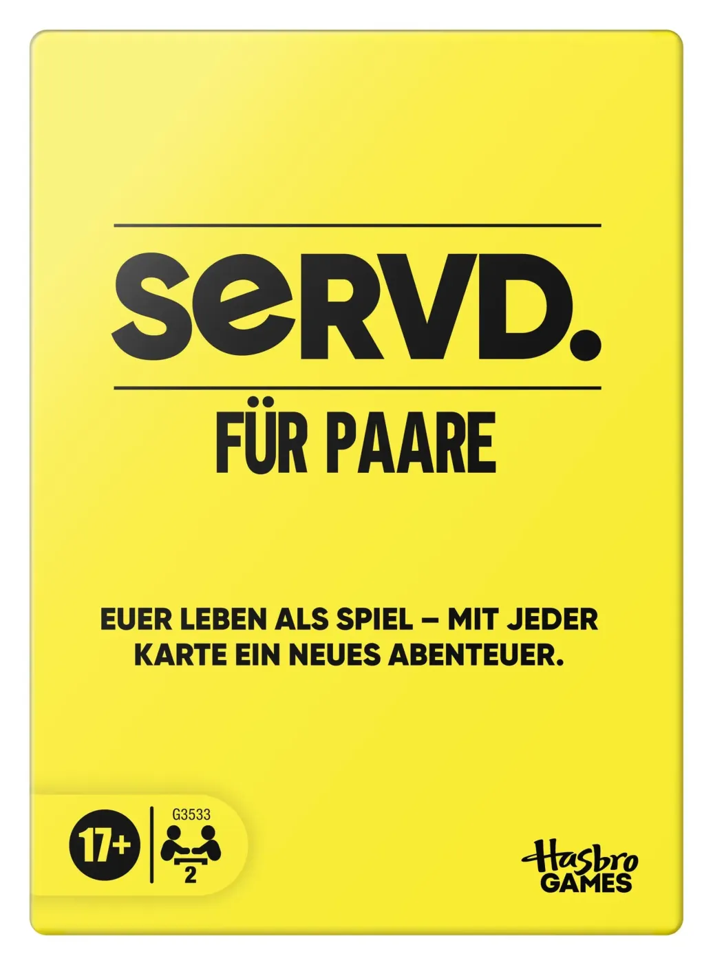 SERVD Kartenspiel für Paare *Deutsche Version*