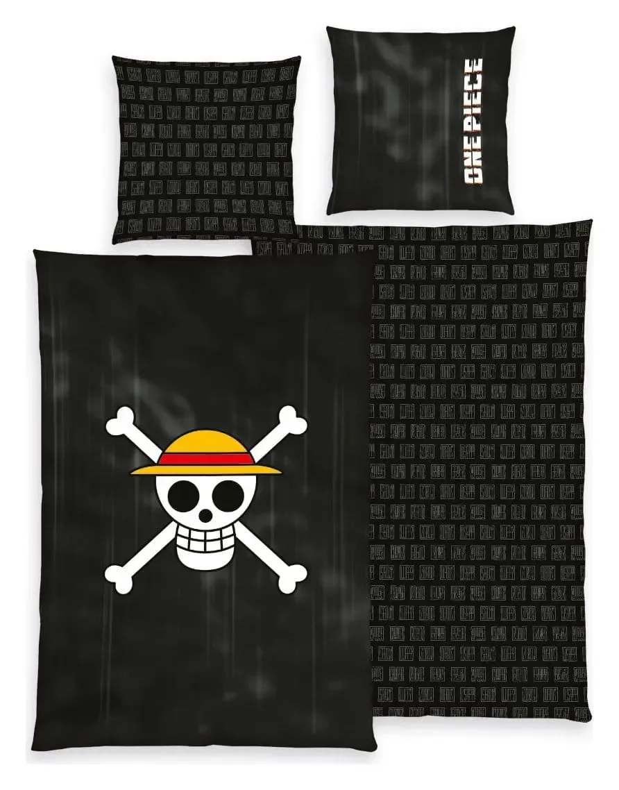 One Piece Bettwäsche Jolly Roger 135 x 200 cm