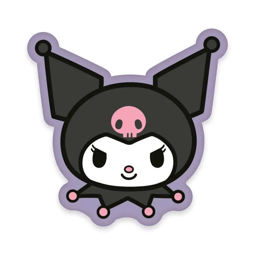 Sanrio Dekokissen Kuromi Face 36 cm