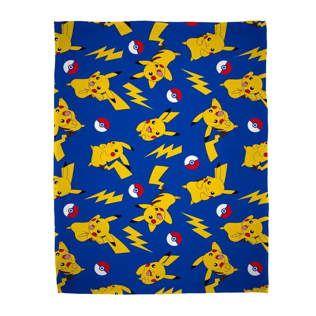 Pokemon Decke Pikachu Allover Print 130 x 170 cm