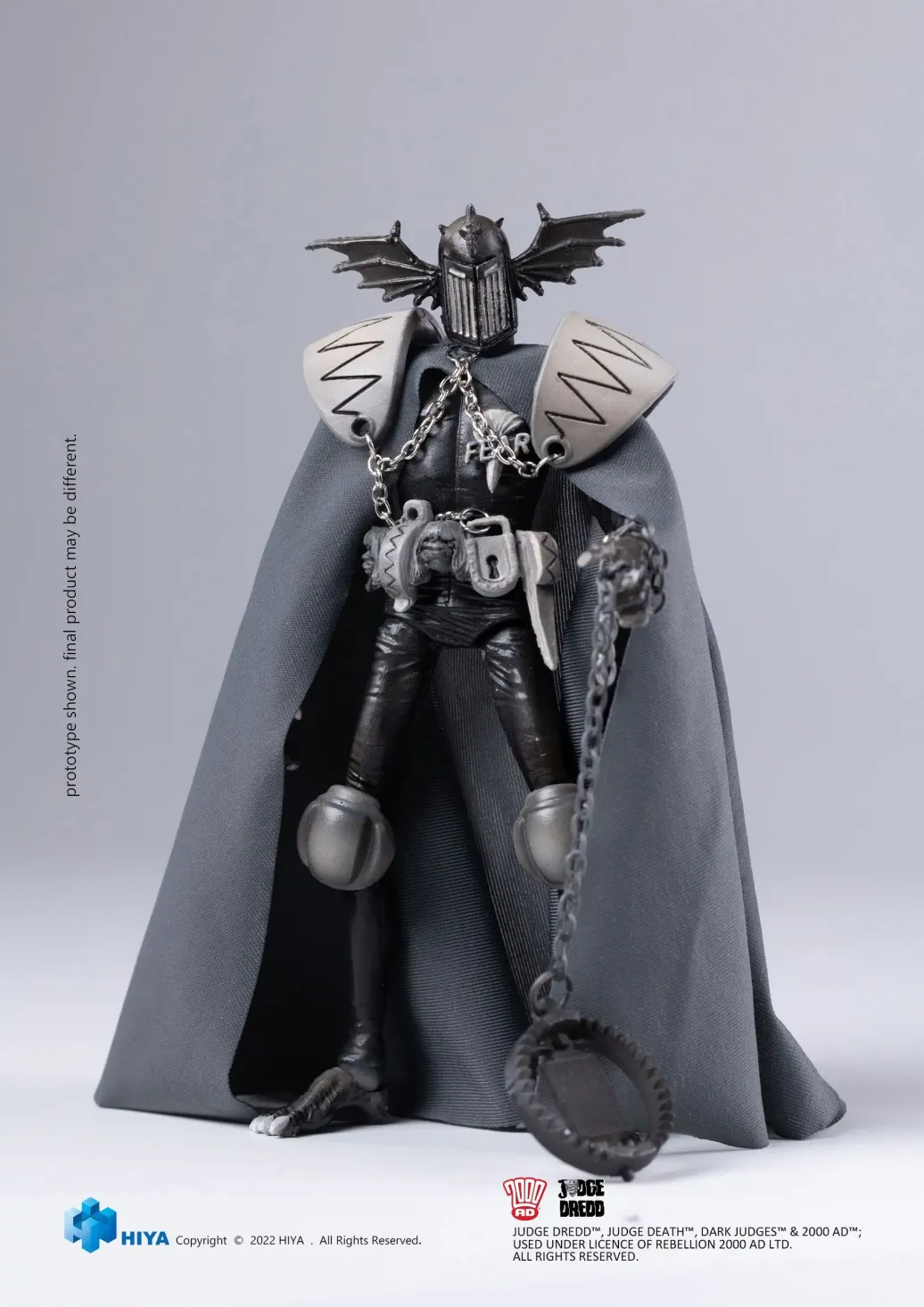 2000 AD Exquisite Mini Actionfigur 1/18 Black and White Judge Fear 10 cm