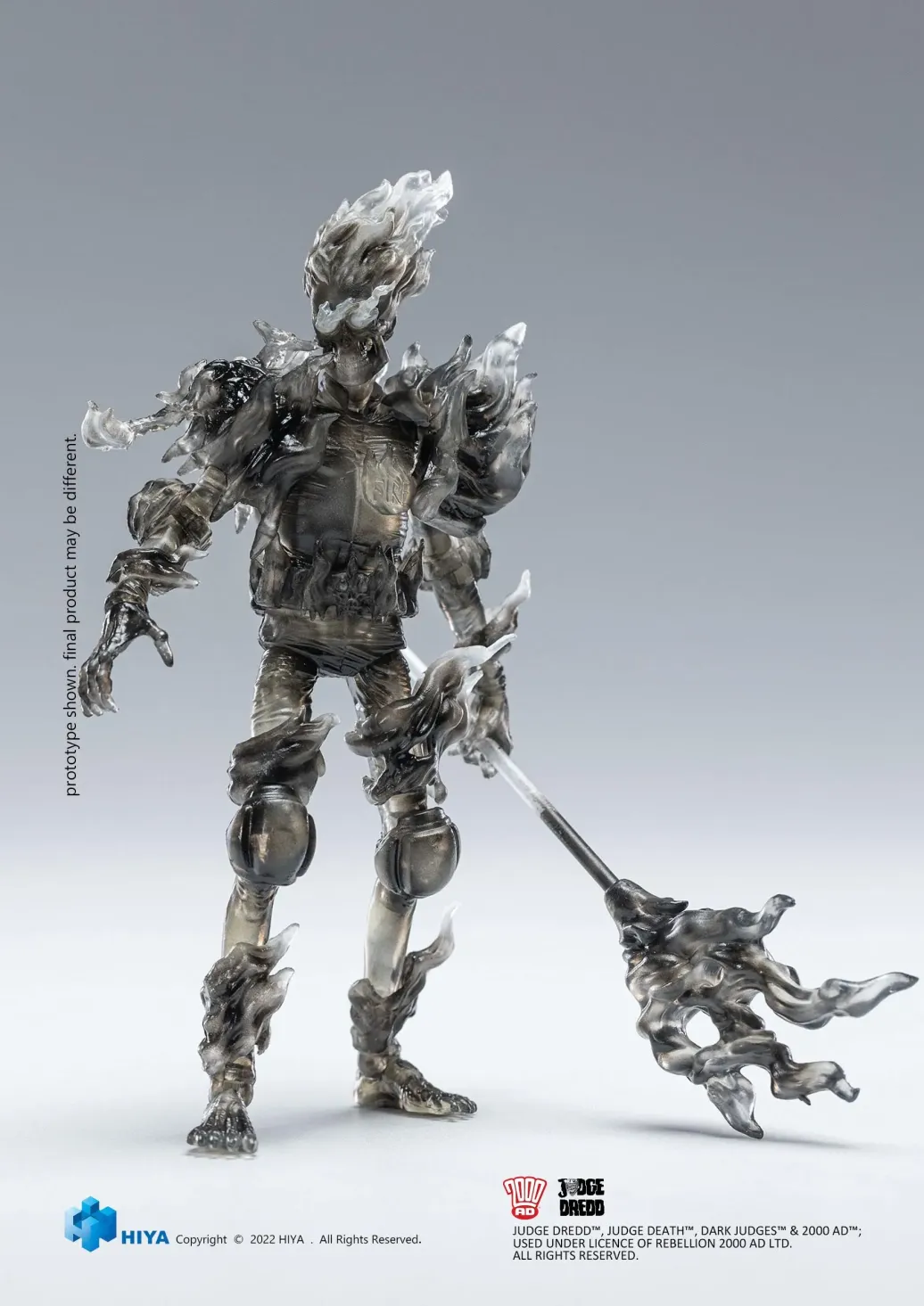 2000 AD Exquisite Mini Actionfigur 1/18 Black and White Judge Fire 10 cm