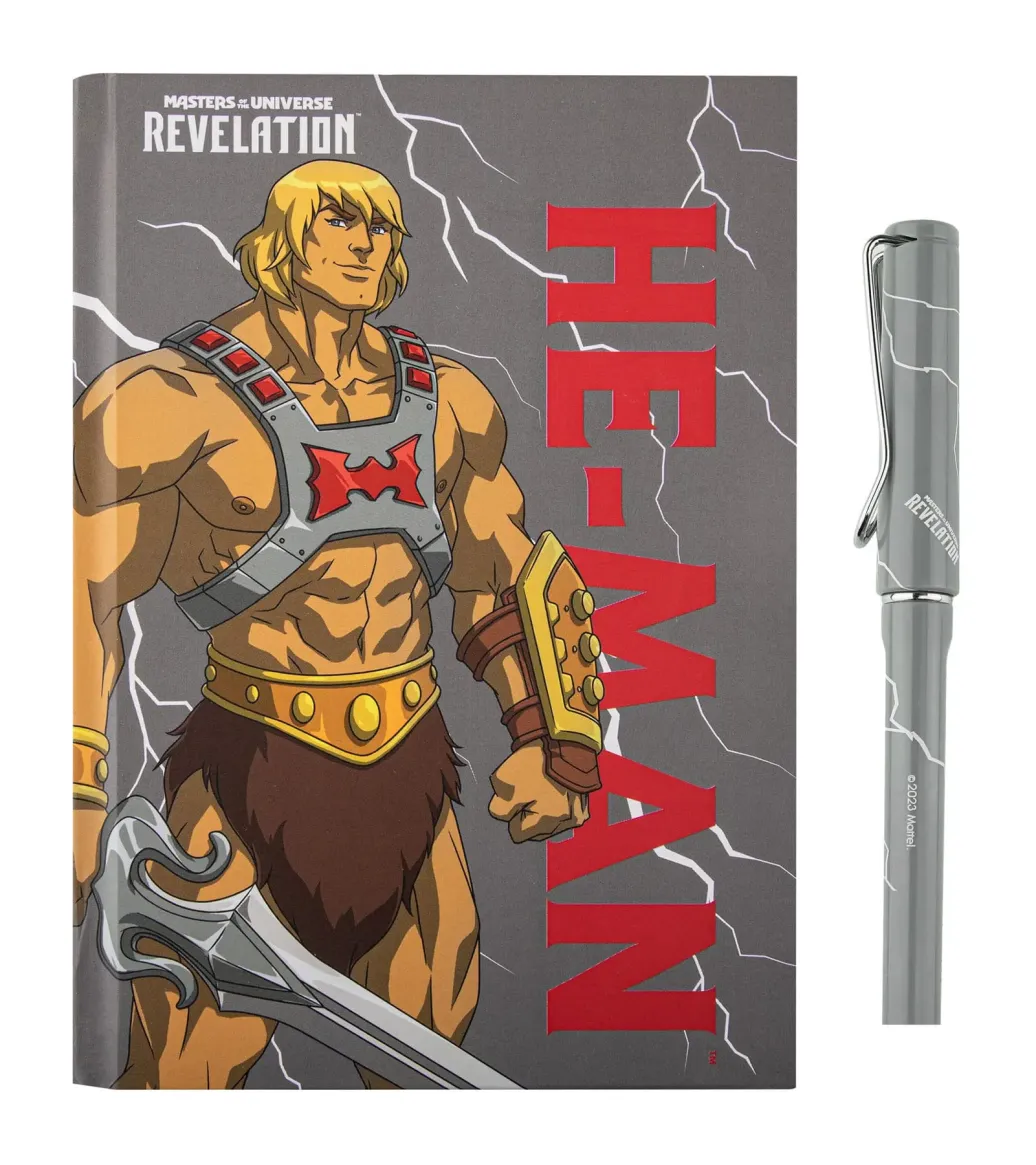 Masters of the Universe - Revelation: He-Man Thunder Deluxe Notebook Set (Notebook + Stift)