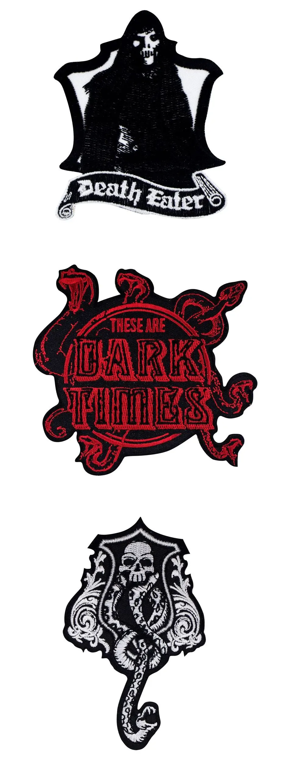 Harry Potter Aufnäher 3er-Pack Deluxe Dark Arts