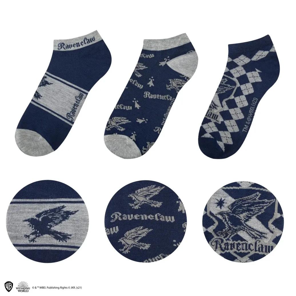 Harry Potter Knöchelsocken 3er-Pack Ravenclaw