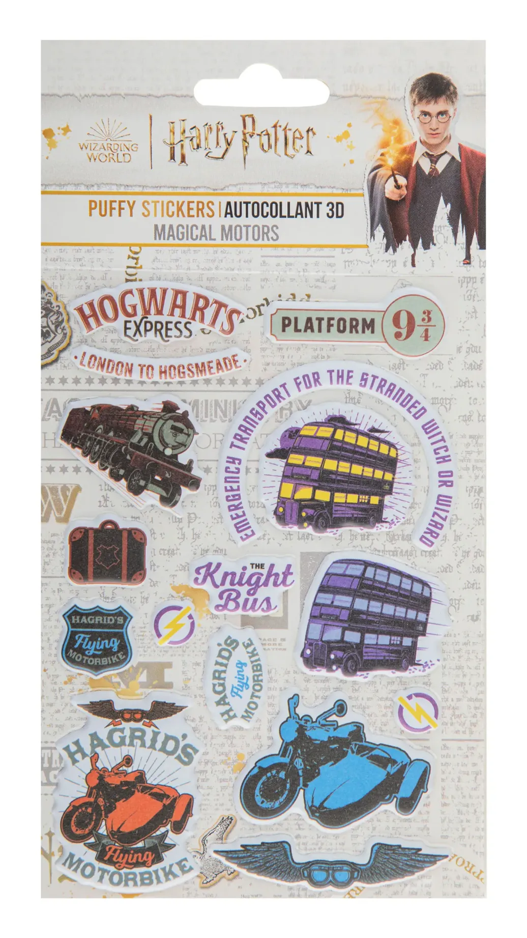 Harry Potter Puffy Sticker Magical Motors