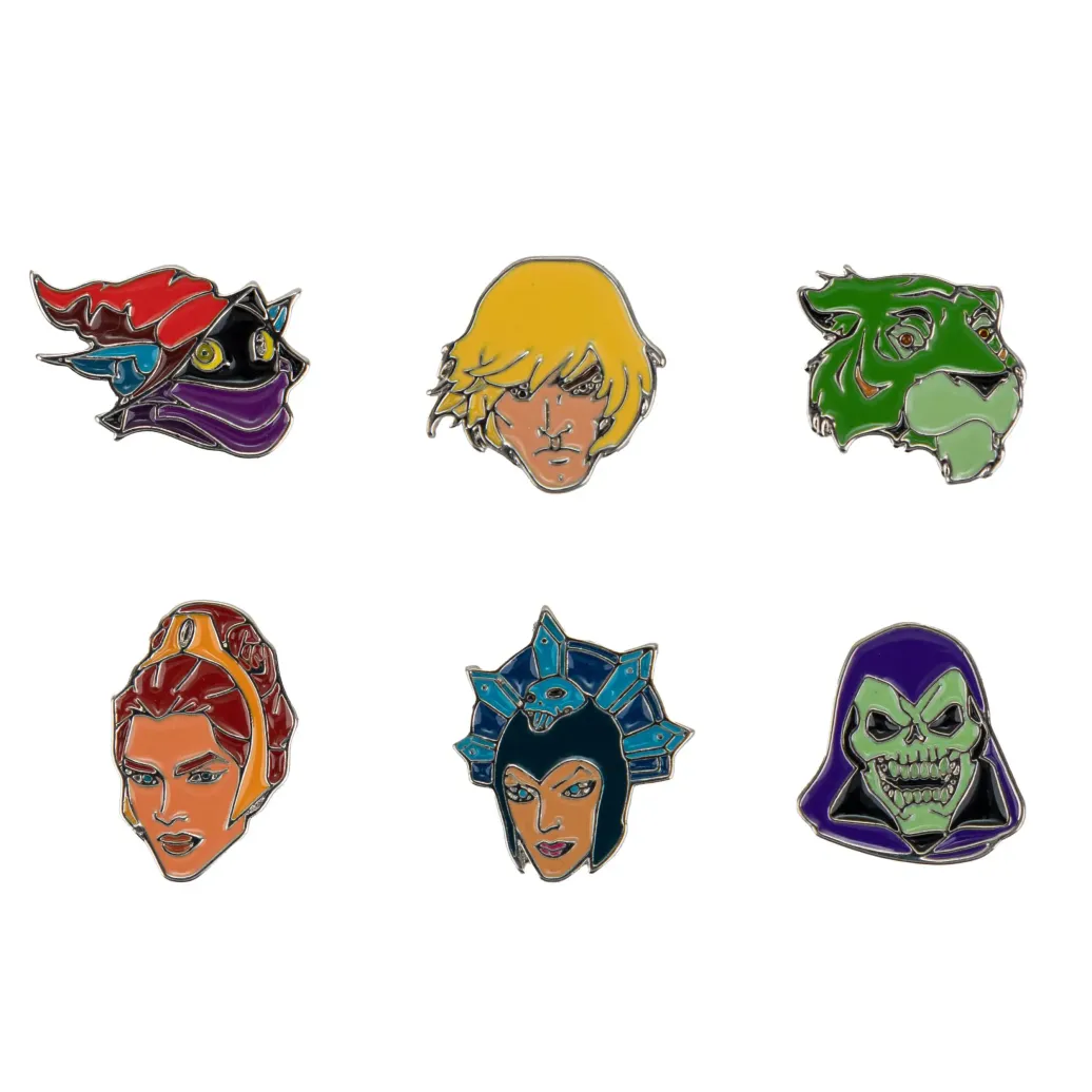 Masters of the Universe Ansteck-Buttons 6er-Pack Characters