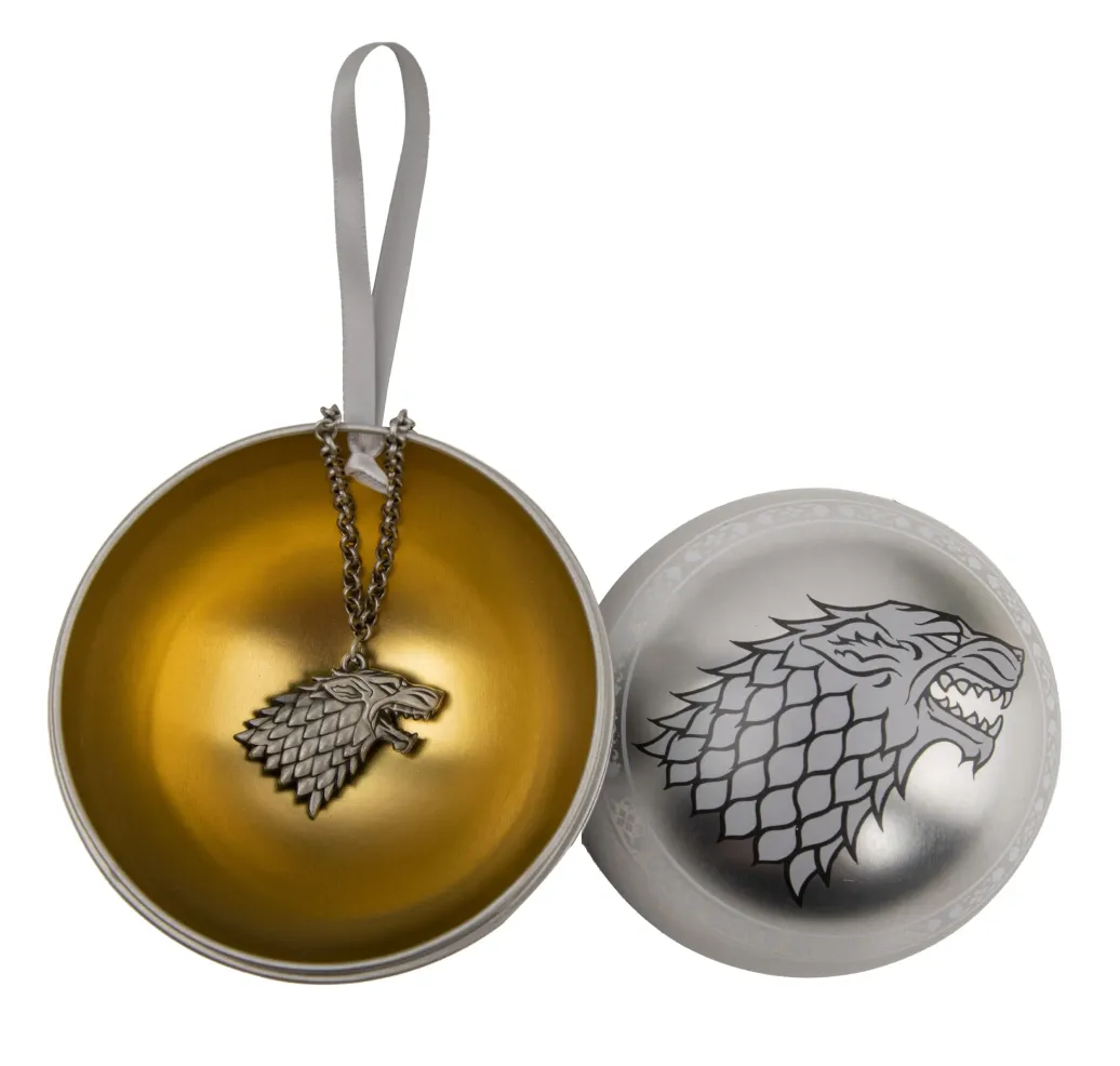 Game of Thrones Christbaumschmuck mit Halskette Stark