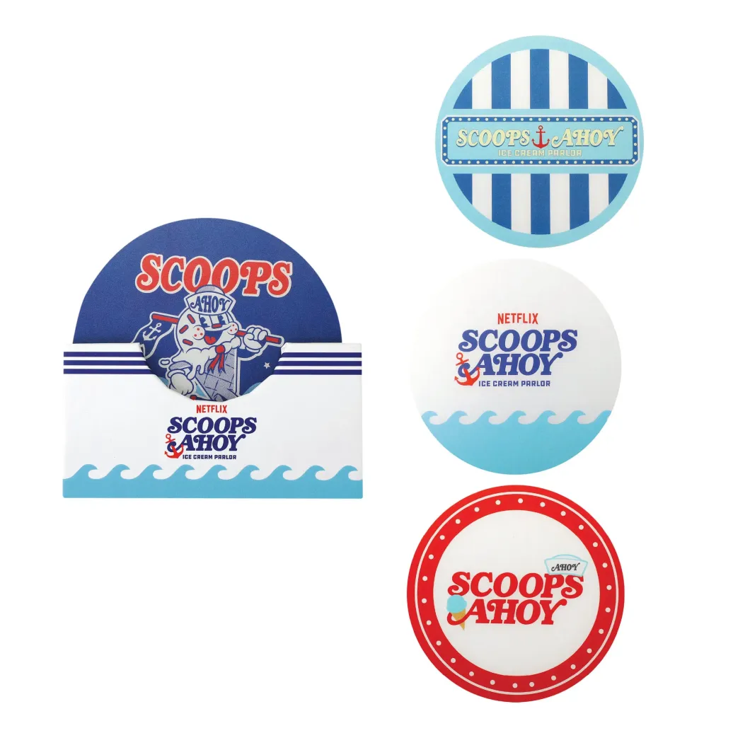 Stranger Things Untersetzer Scoops Ahoy 4er-Pack