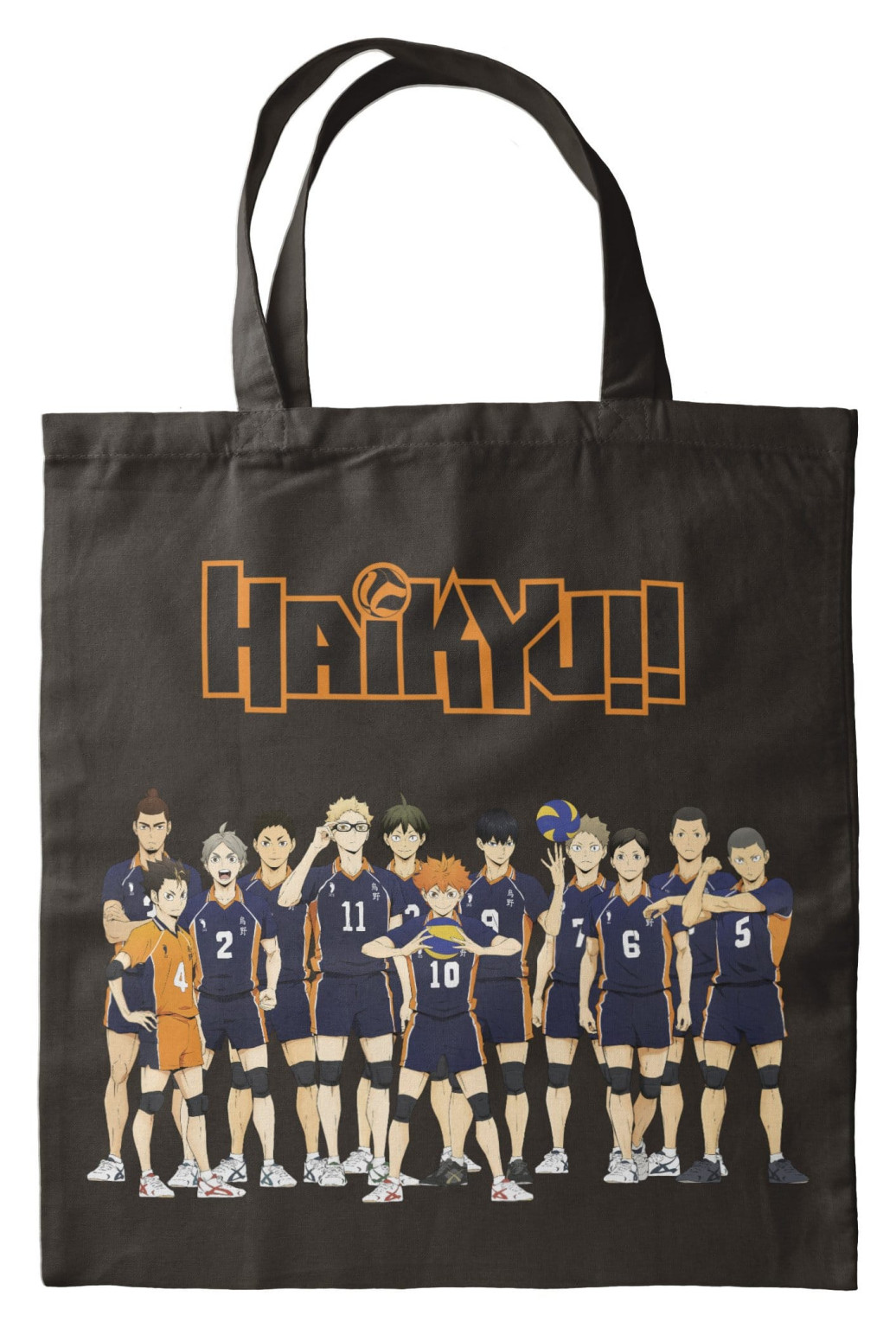 Tragetasche Haikyu Schwarz 40 x 35 cm
