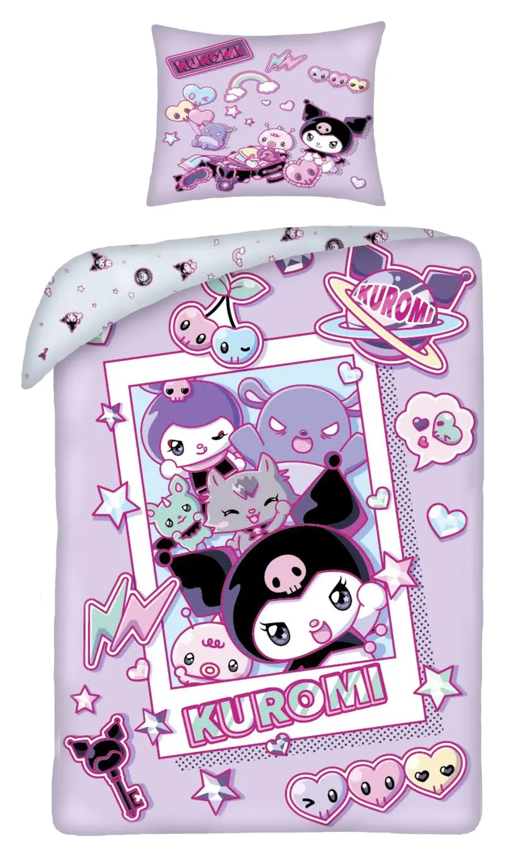 Sanrio Bettwäsche Kuromi Ver. 2 140 x 200 cm / 70 x 90 cm              