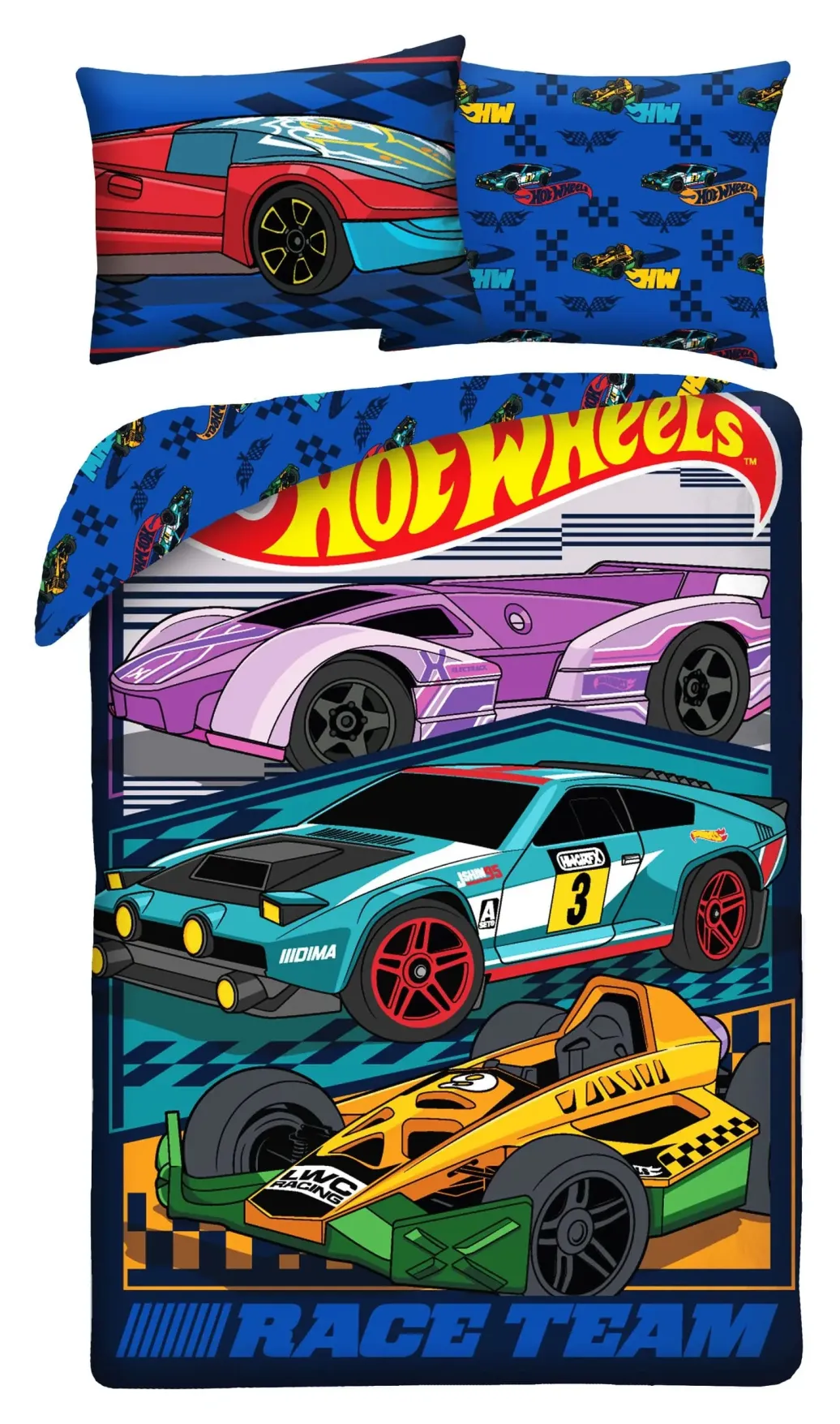 Hot Wheels Bettwäsche Ver. 1 140 x 200 cm / 70 x 90 cm           
