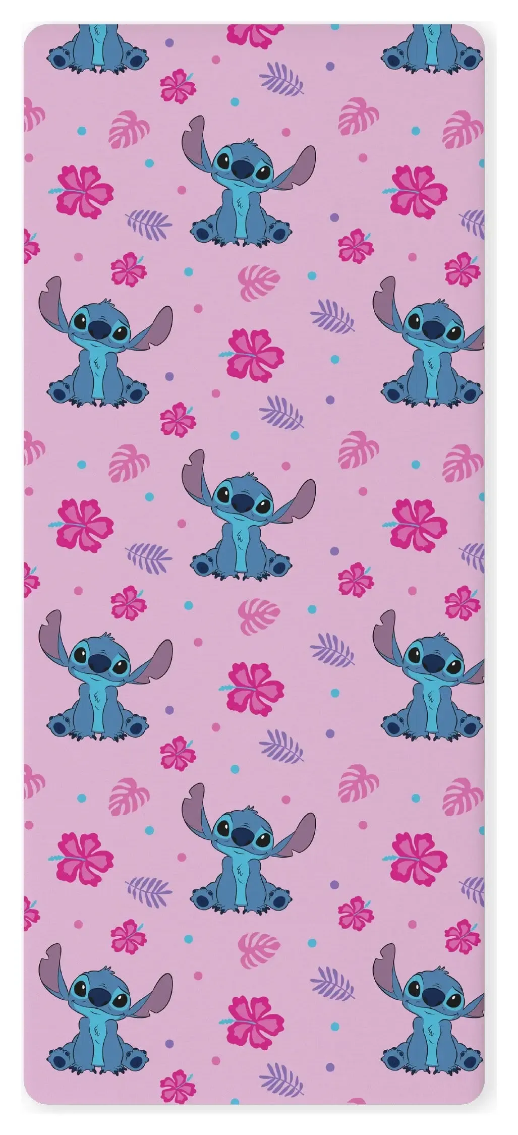 Lilo & Stitch Spannbetttuch Lilo Pink 90 x 200 x 25 cm