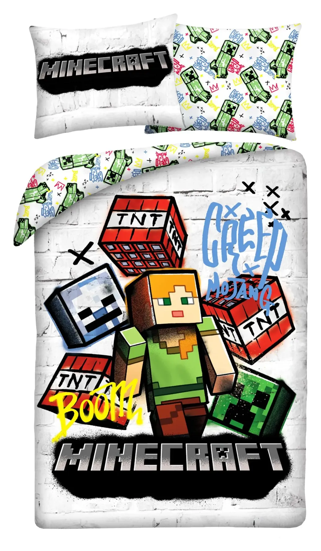 Minecraft Bettwäsche Ver. 11 140 x 200 cm / 70 x 90 cm           
