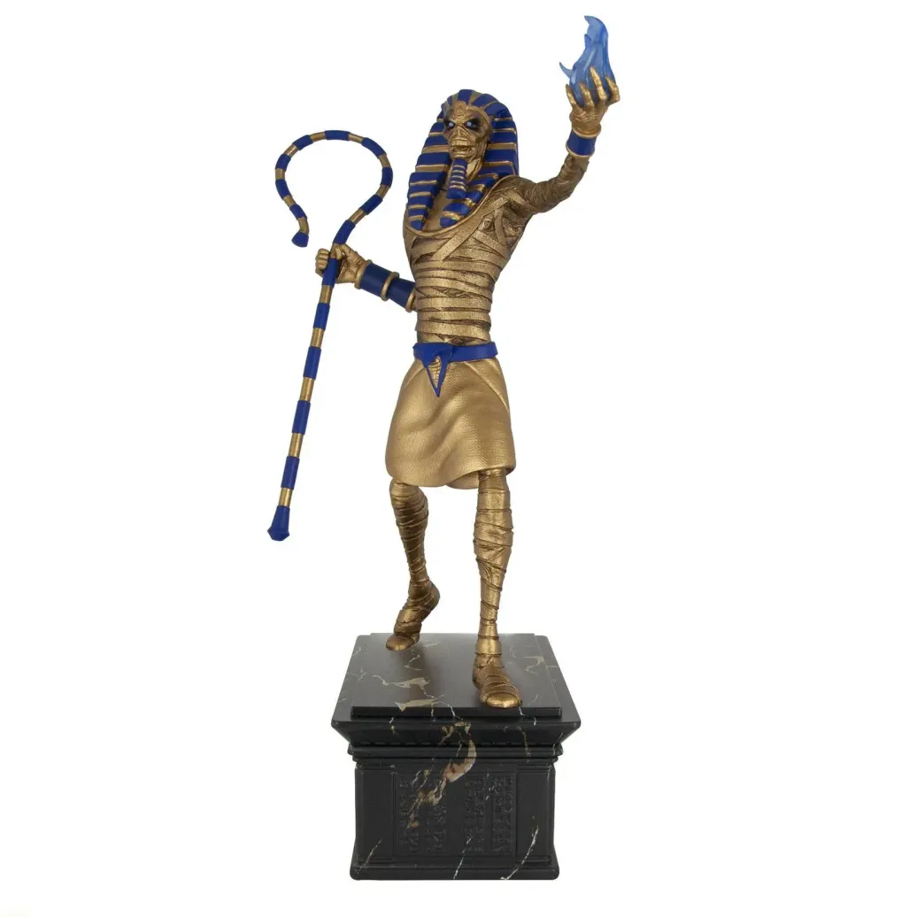 Iron Maiden Powerslave Eddie Golden Idol Statue 30 cm