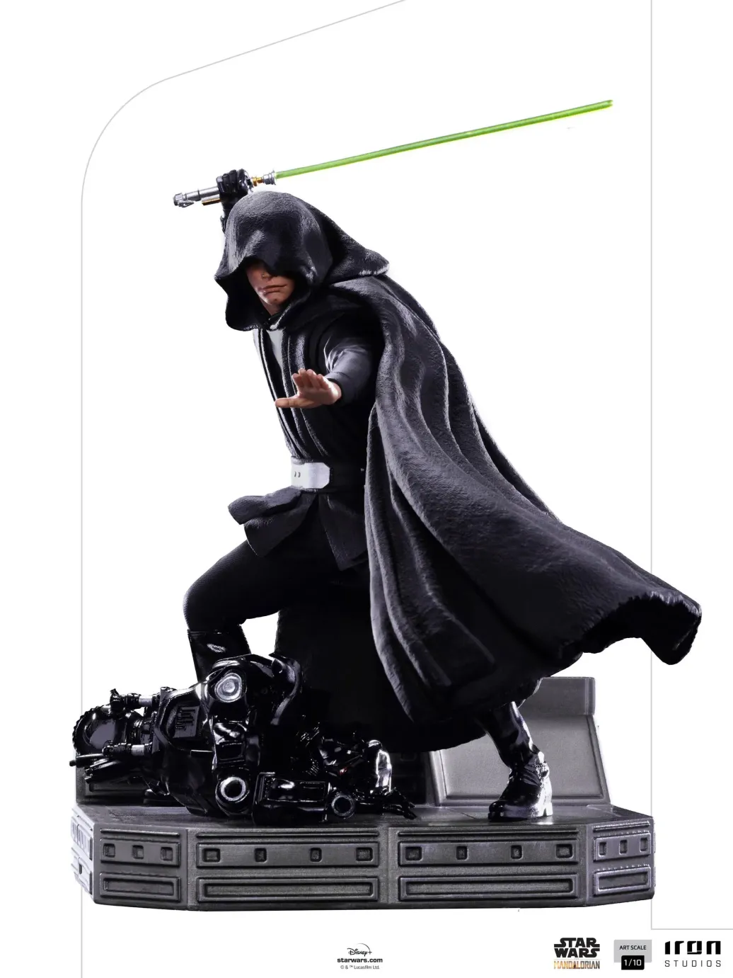 Star Wars The Mandalorian Luke Skywalker Combat Version BDS Art Scale Statue 24 cm