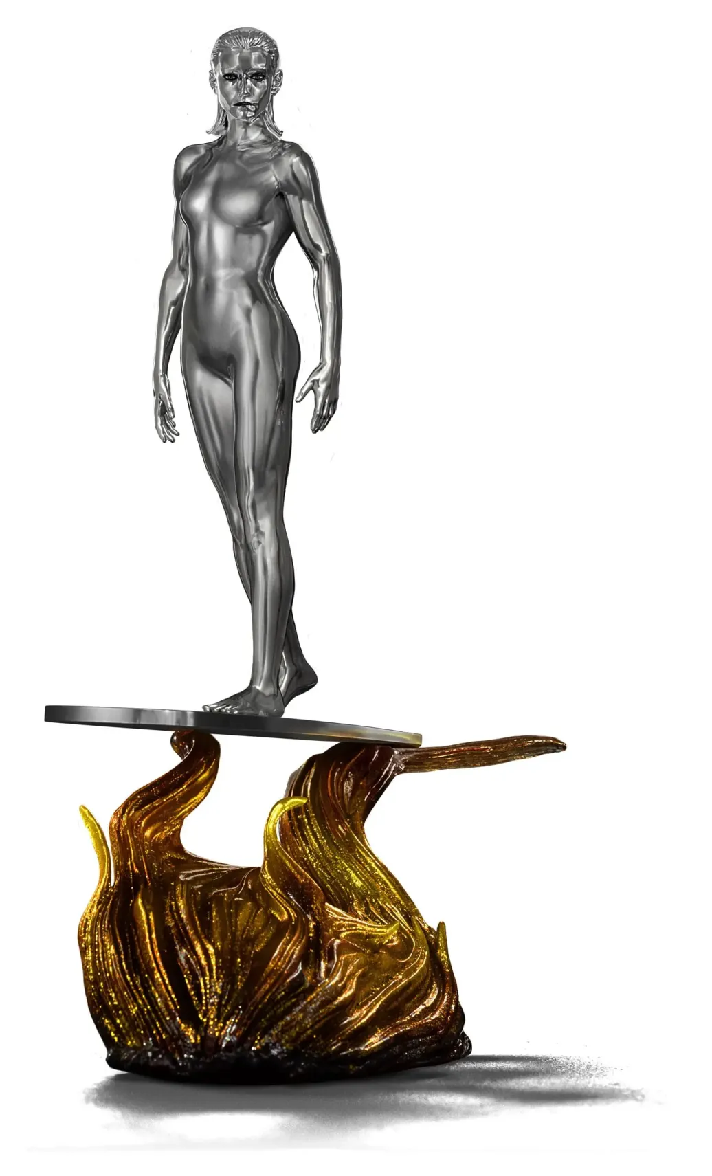 Fantastic Four Art Scale Statue 1/10 Silver Surfer 27 cm 